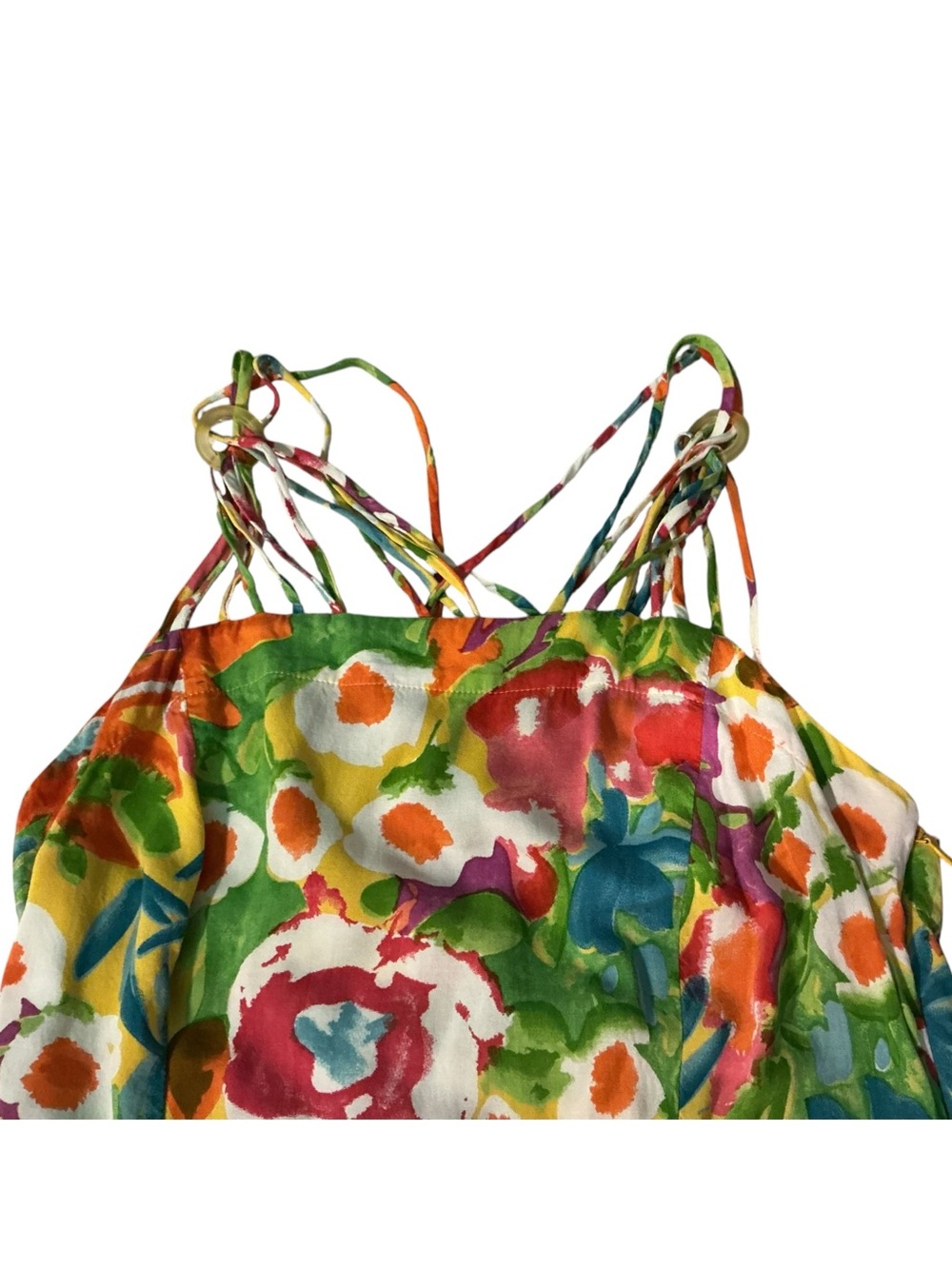 Howard Wolf Women’s Floral Print Design, Strappy Back Maxi Dress - Picture 8 of 14